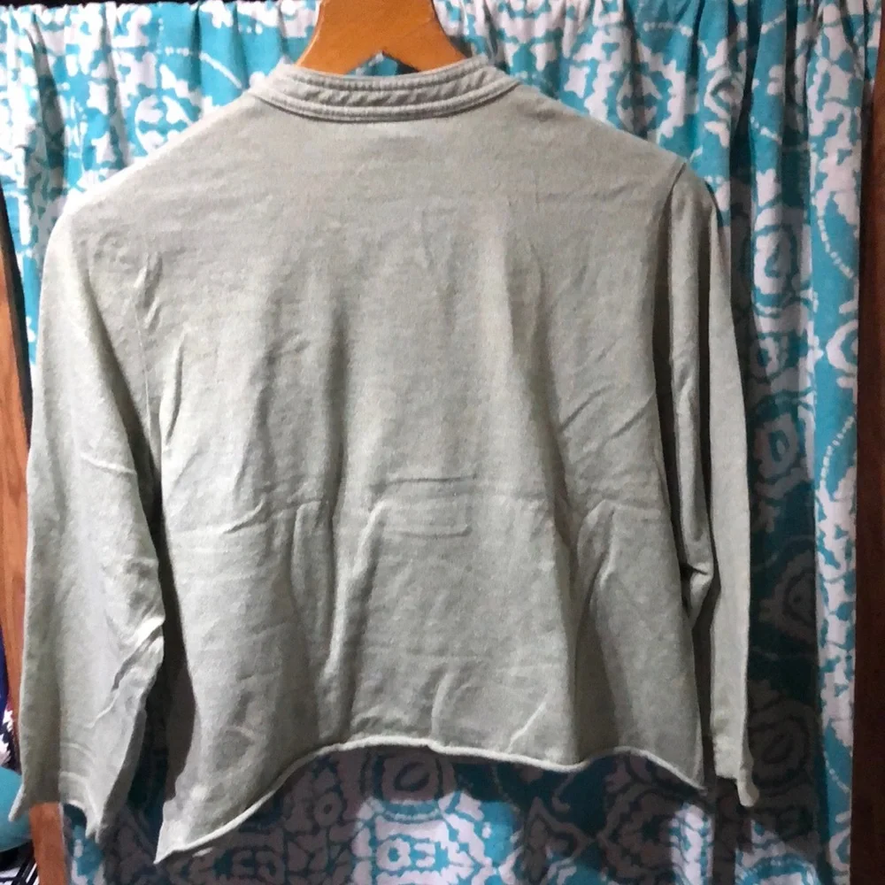 Vintage Cathy‎ Daniels Green 3/4 Sleeve Shirt